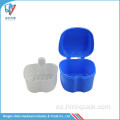 Caja dental de plástico para baño de dentadura postiza